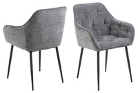 Actona Krzesło Z Podłokietnikiem Brooke Szare