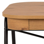 Actona Biurko Prostokątne Blueton Dąb Olejowany Dziki Dąb Czarny Mat