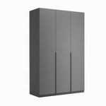 Teo TO-23-AG - Szafa 3-drzwiowa Garderoba Antracyt Grafit
