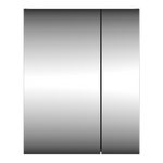 LUSTRO-01 - Szafka Wisząca z Lustrem 2D 60cm Czarny Mat