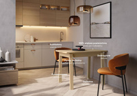 PLOT PT-02 - Stół Rozkładany 104-224 cm Dąb Jasny