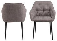 Actona Krzesło Z Podłokietnikiem Brooke Jasnoszare