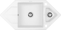 Zlewozmywak granitowy 1.5-komorowy z ociekaczem - Space-Saver Hexon