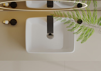 Umywalka Ceramiczna Nablatowa Lars 48 cm Biały Połysk