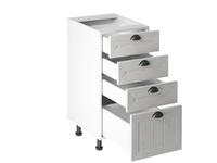 Szafka Kuchenna Dolna 4 Szuflady D40S4 Prowansja Sosna Andersen Biały Mat