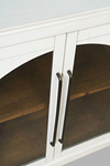 Avola AV2293-96 Komoda 244 cm biała drewno akacji przeszklone drzwi