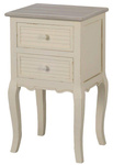 Pesaro 021 Stolik nocny 2S stylowy prowansalski kremowy drewno/mdf