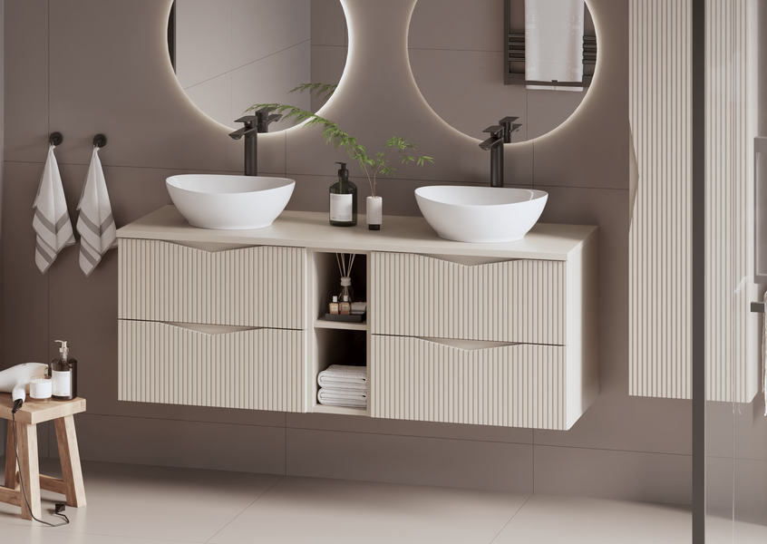 Blat Łazienkowy 140 cm Piasek Pustyni