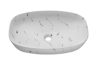 Umywalka Nablatowa Ceramiczna UN-MEGI-MW13 Biały Mat