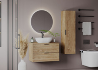 PILE-03 - Słupek Wysoki 1-drzwiowy Dąb Olejowany