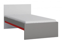 Laser LASZ01C - Łóżko Szare/Białe/Czerwone
