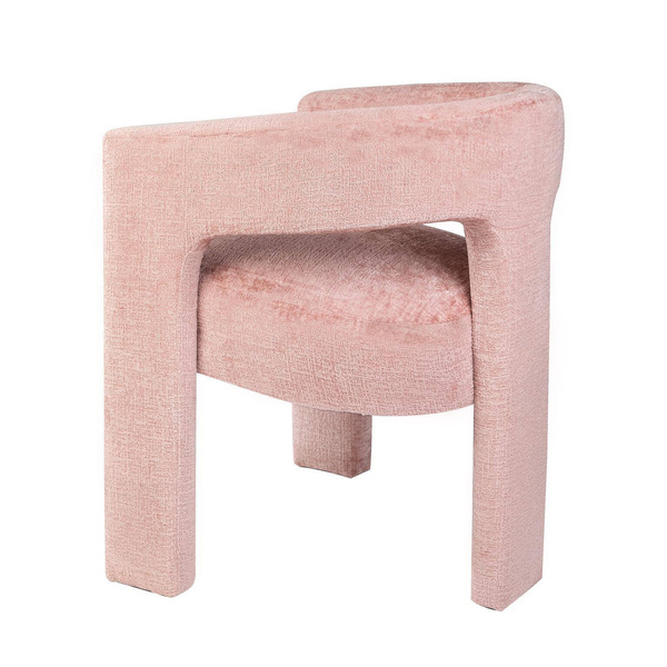 Leith LET71P Krzesło tapicerowane jasnoróżowe