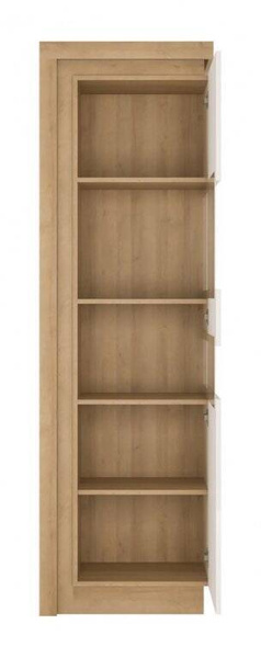 Lyon LYOV03P - Witryna Prawostronna 1-drzwiowa Dąb Riviera Jasna/Biała