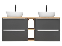 Szafki z umywalką 120 cm Capri Cosmos 820 + blat + umywalki