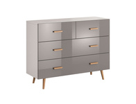 Brillo K2S2S - Komoda 4 Szuflady Szara