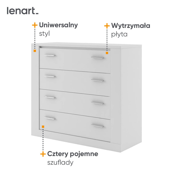 ARTI AR-10 - Komoda 4S Biała