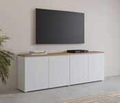 Modo - Komoda 4D Biały Mat Dąb Mauvella