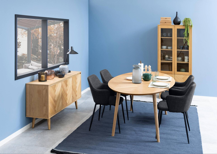 Actona Krzesło z Podłokietnikiem Ilsa Szare