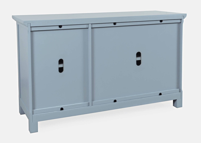 Komoda drewniana Avola AV2252-54 szaro-niebieska