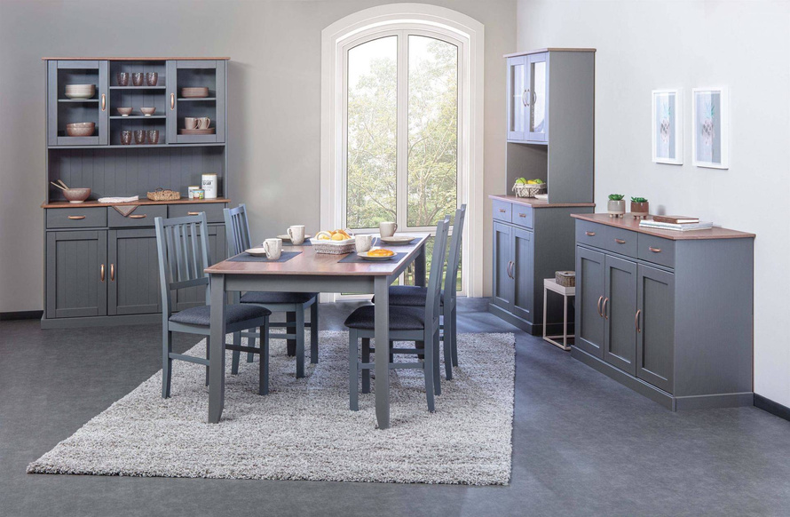 Stół jadalniany LUZERNA 1.1 drewniany szary