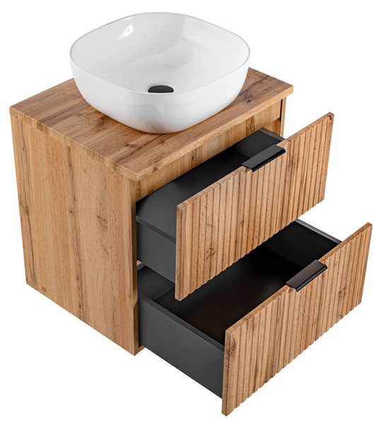 Szafka 60 cm ADEL OAK z umywalką SMILE