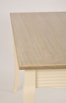 Pesaro 026 Stół 160 x 80 zdobiony prowansalski kremowy beżowy przecierany blat drewno/mdf