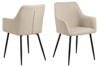 Actona Krzesło z Podłokietnikiem Lizzy Beżowy