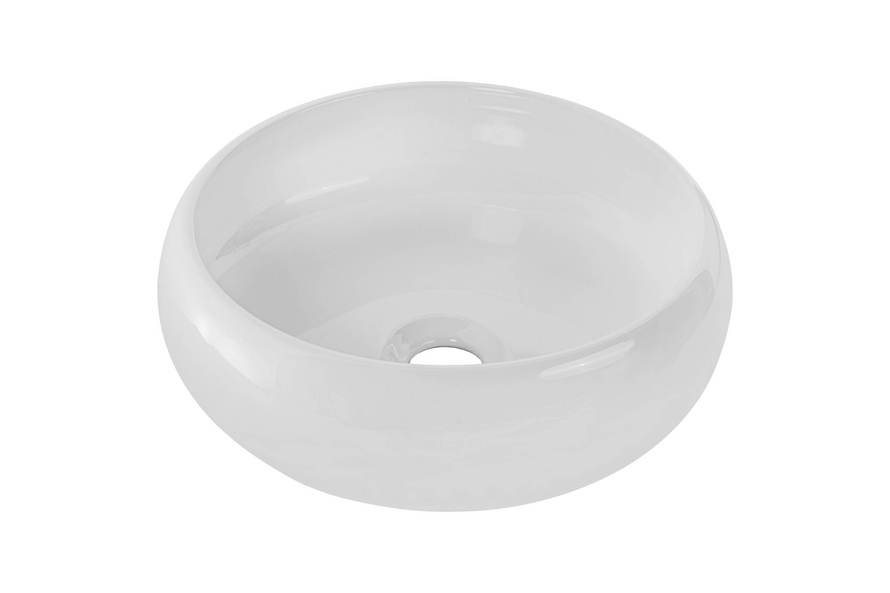 Umywalka Nablatowa Ceramiczna UN-WIKI-SW Biały Połysk