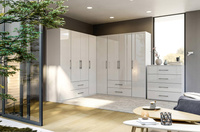 Family FM-22-WB - Szafa 2-drzwiowa z 2 Szufladami Biały Mat Biały Połysk