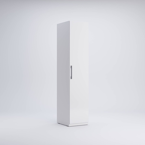 Family FM-11-WB - Szafa 1-drzwiowa Biały Mat Biały Połysk