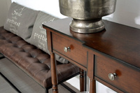 AV1730-78 Ławka pikowana Avola Dark Sienna