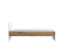 Ricko RIKZ01 - Łóżko 90 Białe/Dąb Coast Evoke