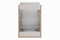 Adel White Szafka pod Blat 40 cm 1 Drzwi z Koszem na Pranie