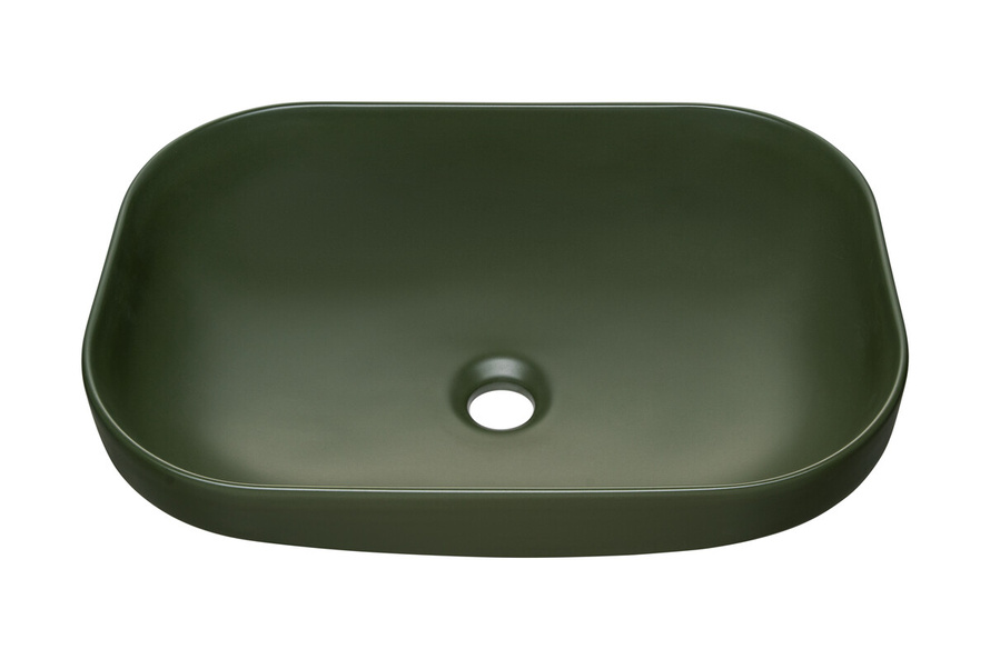 Umywalka Nablatowa Ceramiczna UN-NELI-MFG Zielony Mat