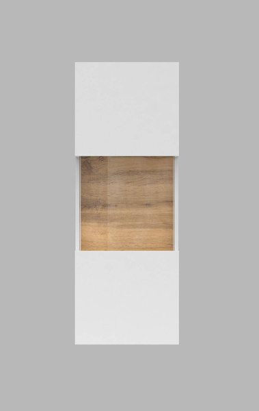 Ava Witryna Wisząca 1-drzwiowa Biały Mat/Dąb Wotan