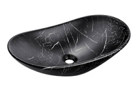 Umywalka Nablatowa Ceramiczna UN-LENA-MB2 Czarny Mat