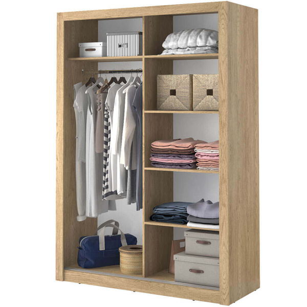 ARTI AR-04 - Szafa Przesuwna 2-drzwiowa 150 cm Dąb Shetland