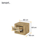 ARTI AR-07 - Stolik Nocny Dąb Artisan