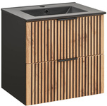 Szafka pod umywalkę 60 cm 2S Xilo Black Wotan 