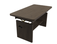 JANEK - Ławostół Ława Rozkładana Stolik Kawowy Jesion Ciemny