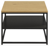 Actona Stolik Kawowy Gila Czarny Mat Dąb