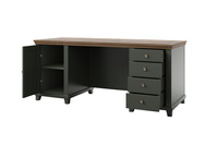 Evora Office - Biurko 1D4S Zielony Dąb Lefkas