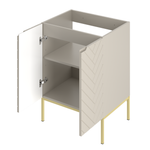 ASPEN-09 - Szafka Pod Umywalkę 2D 60cm Kaszmir Złoty Stelaż