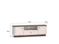 Komoda RTV 2D1S VILAVIO 05 Dąb Windmill Dark Cashmere