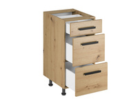 Szafka Kuchenna Dolna 3 Szuflady D40S3 Uchwyt Klasyczny Langen Artisan