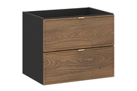 Zestaw Szafka Pod Umywalkę z Blatem 60 cm Talia Casella Czarny Mat