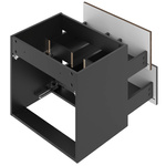 AVELLA-02 - Szafka z Umywalką 2S 60cm Czarny Mat Orzech Zestaw-3