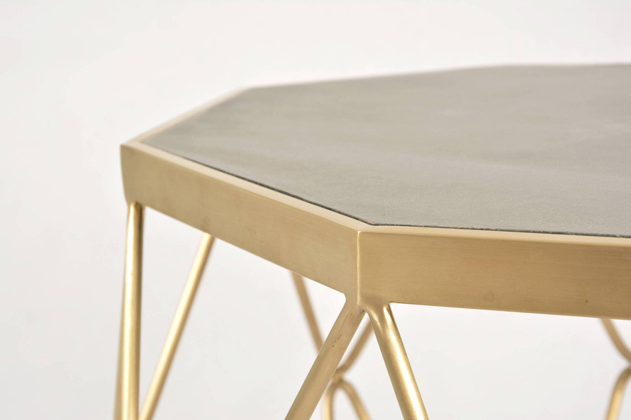 Glamour Gl1715 Stolik kawowy złoty ze stali