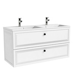 Oristo Szafka z umywalką MONTEBIANCO 120 cm biała +umywalka + nogi