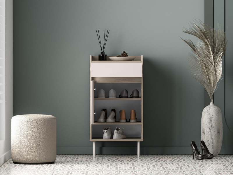 Szafka Na Buty 1D1S VOCO 04 Cashmere Dąb Cremona Terracotta